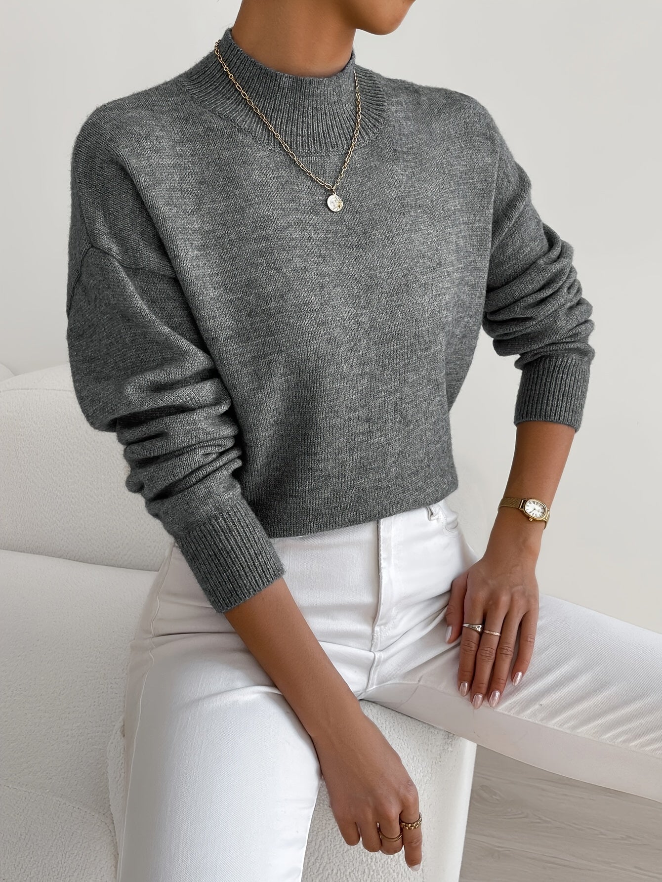 Maria | Suéter de cuello alto elegante y cómodo
