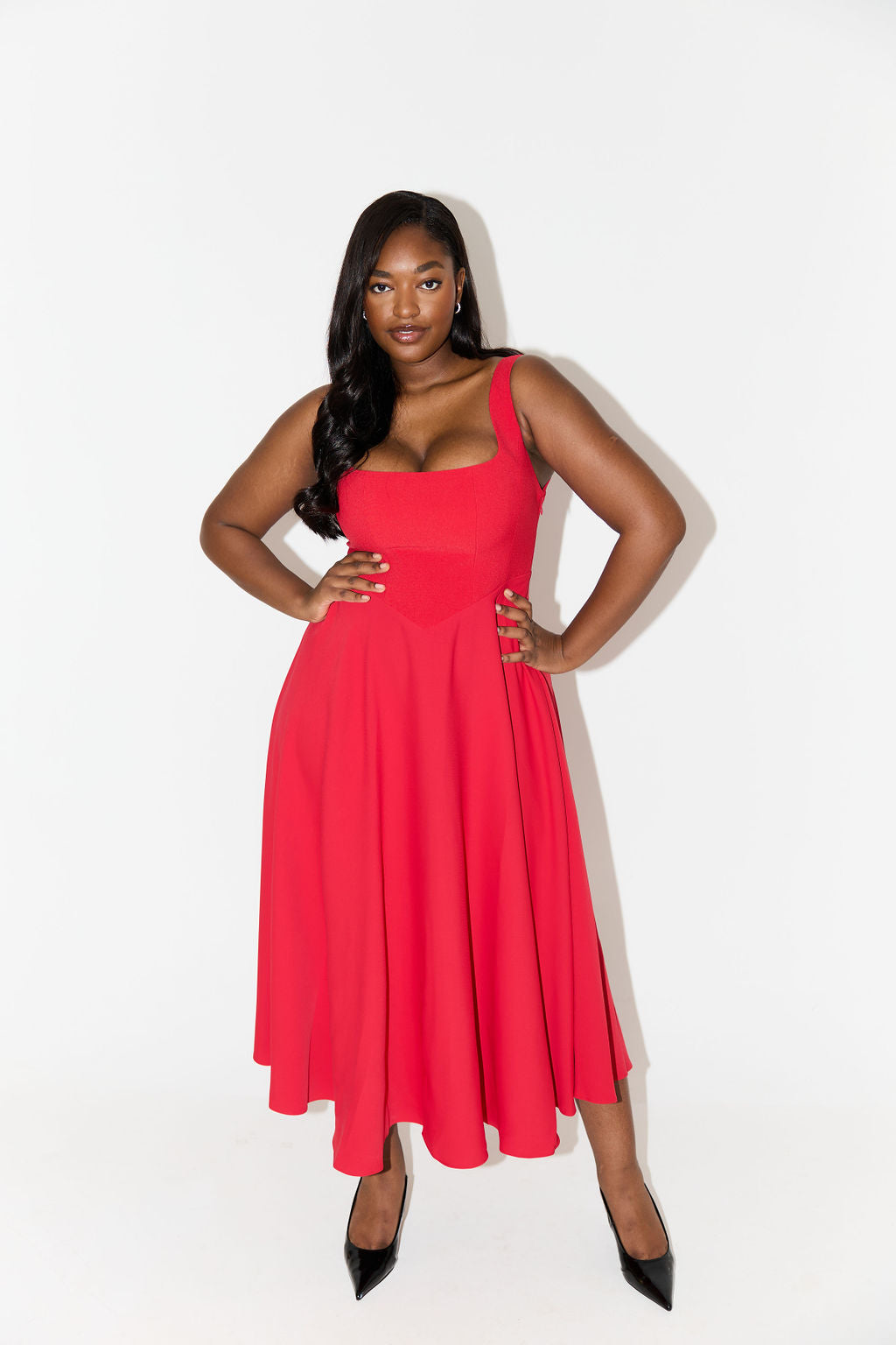 Amelia™ | Vestido midi fluido y atemporal
