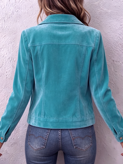 Raffaella | Chaqueta de Terciopelo Vintage Bohemio para Mujer