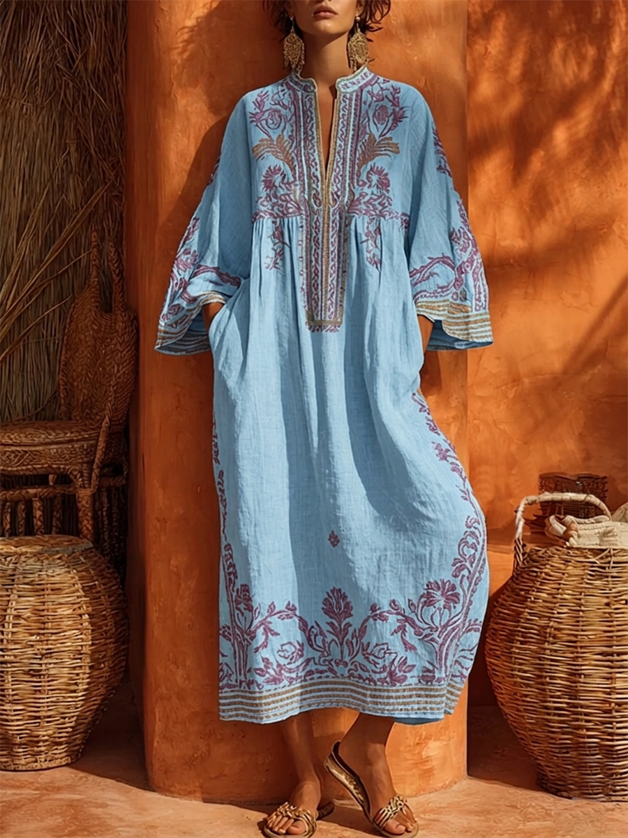 Celestina | Vestido boho bordado con encanto mediterráneo para Mujer
