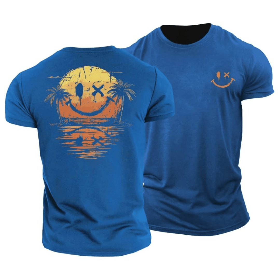 Camiseta de verano con Smiley y Mar