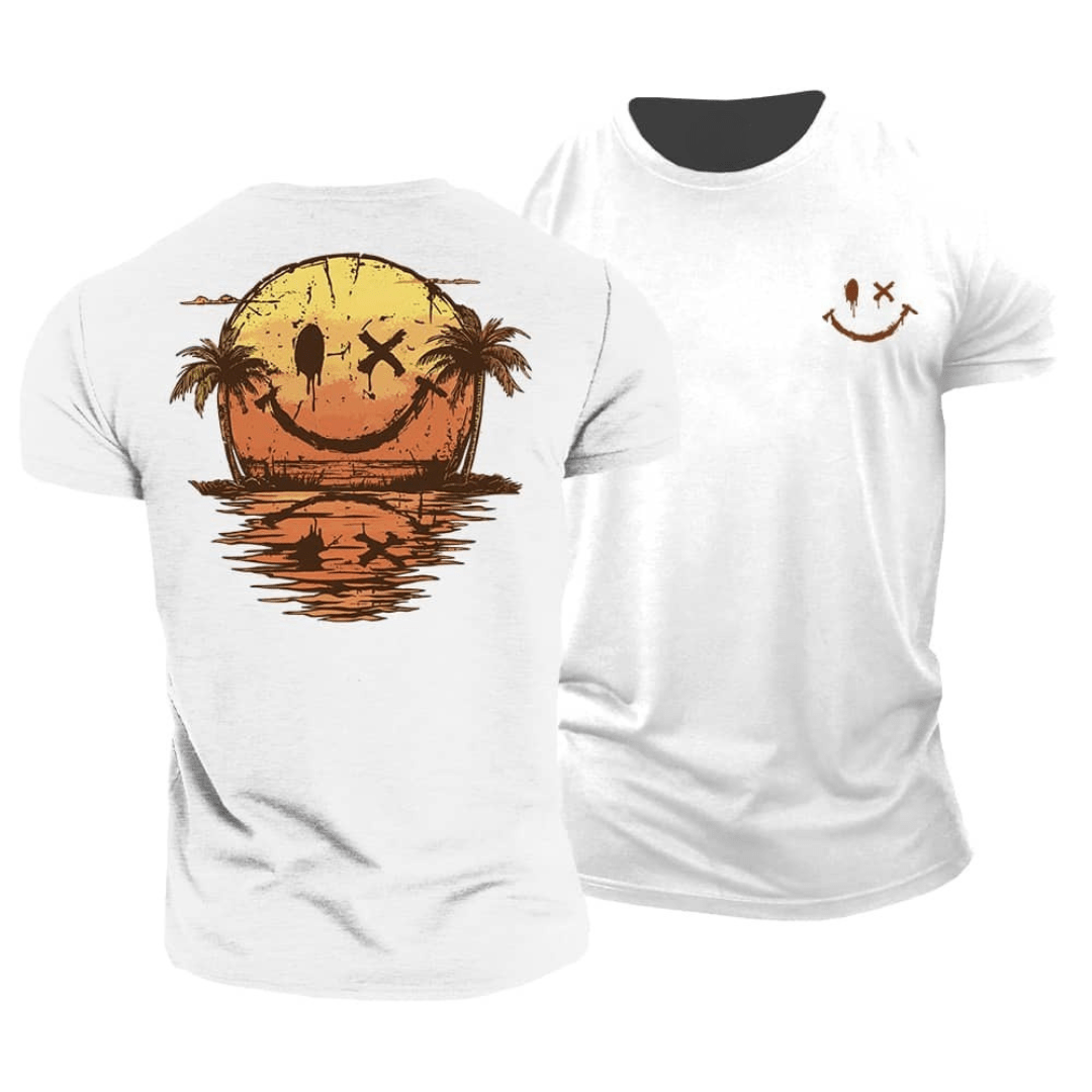 Camiseta de verano con Smiley y Mar