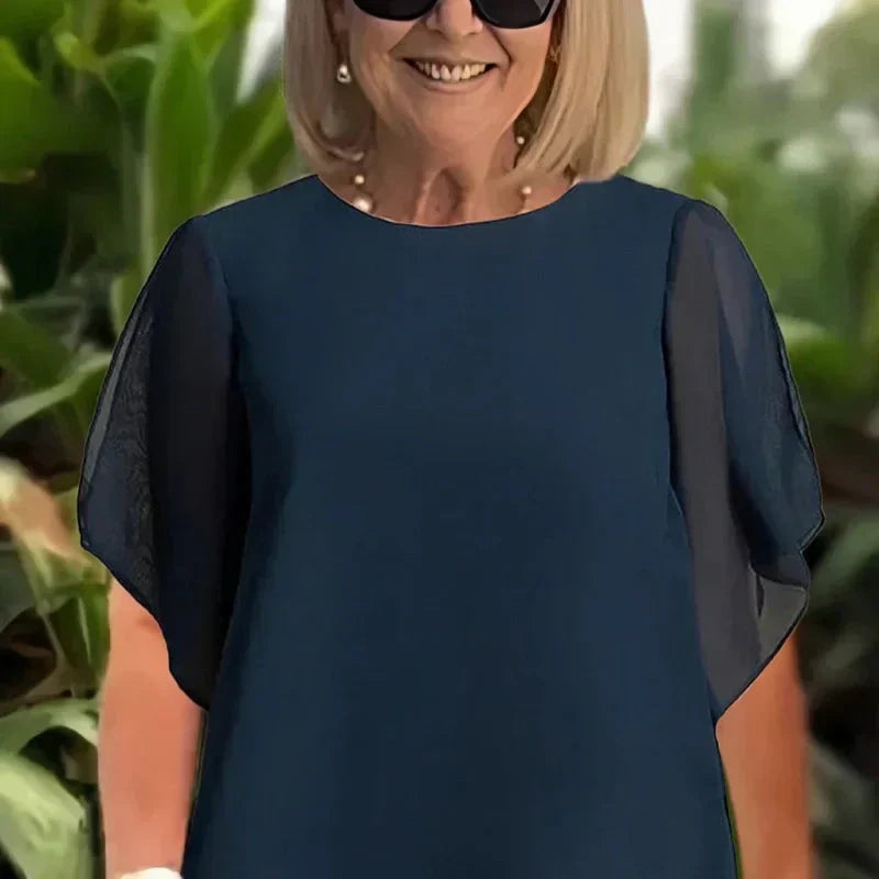 Herlene™ | Conjunto de Mujer Chic Asimétrico de Top y Pantalones
