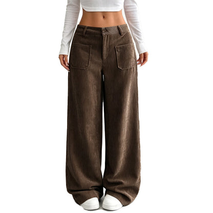 Sofía - Pantalones de pierna ancha para mujer, de corte cómodo y holgado