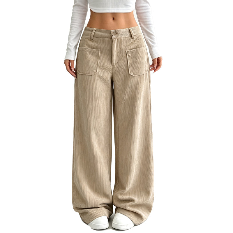 Sofía - Pantalones de pierna ancha para mujer, de corte cómodo y holgado