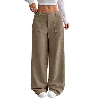 Sofía - Pantalones de pierna ancha para mujer, de corte cómodo y holgado