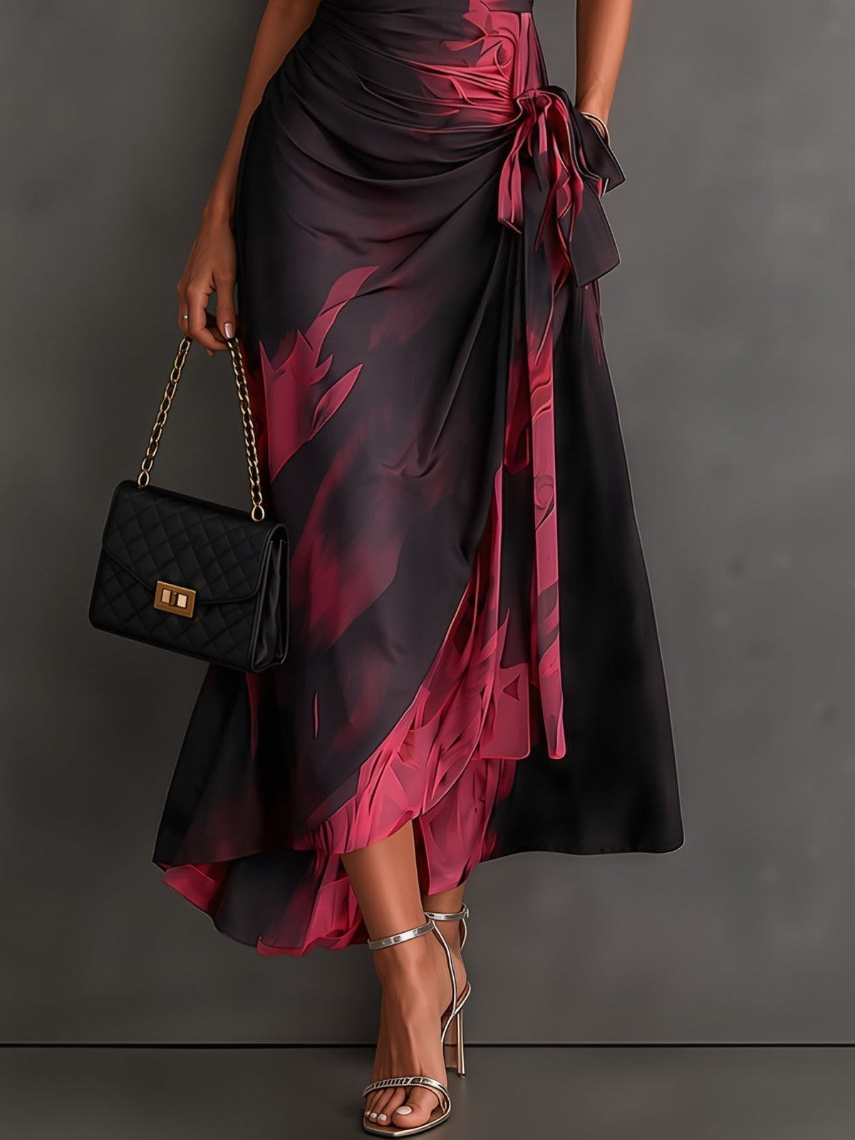 Andréa – Vestido Largo Cruzado para Mujer