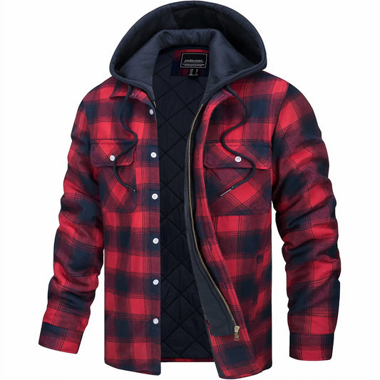 Karl | Chaqueta de cuadros con cremallera para Hombre