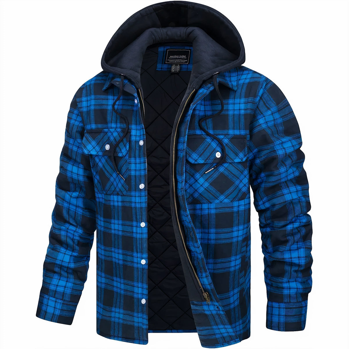 Karl | Chaqueta de cuadros con cremallera para Hombre