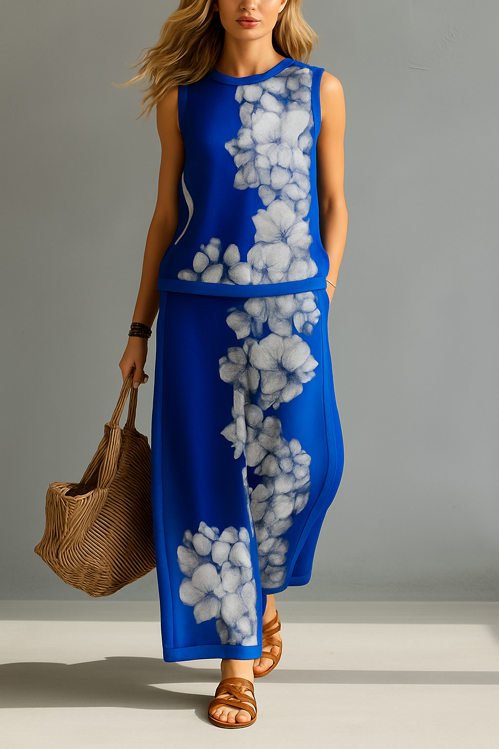 Rachele - Conjunto elegante moderno con estampado floral para Mujer