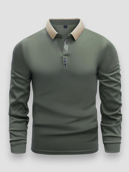 MONACO | POLO DE MANGAS LARGAS PARA HOMBRE