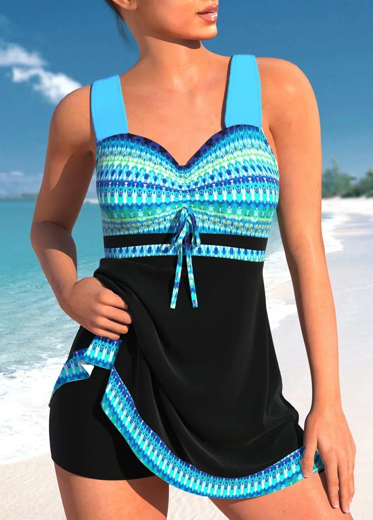 Veronica | Traje de Baño Entero Marino para Mujer